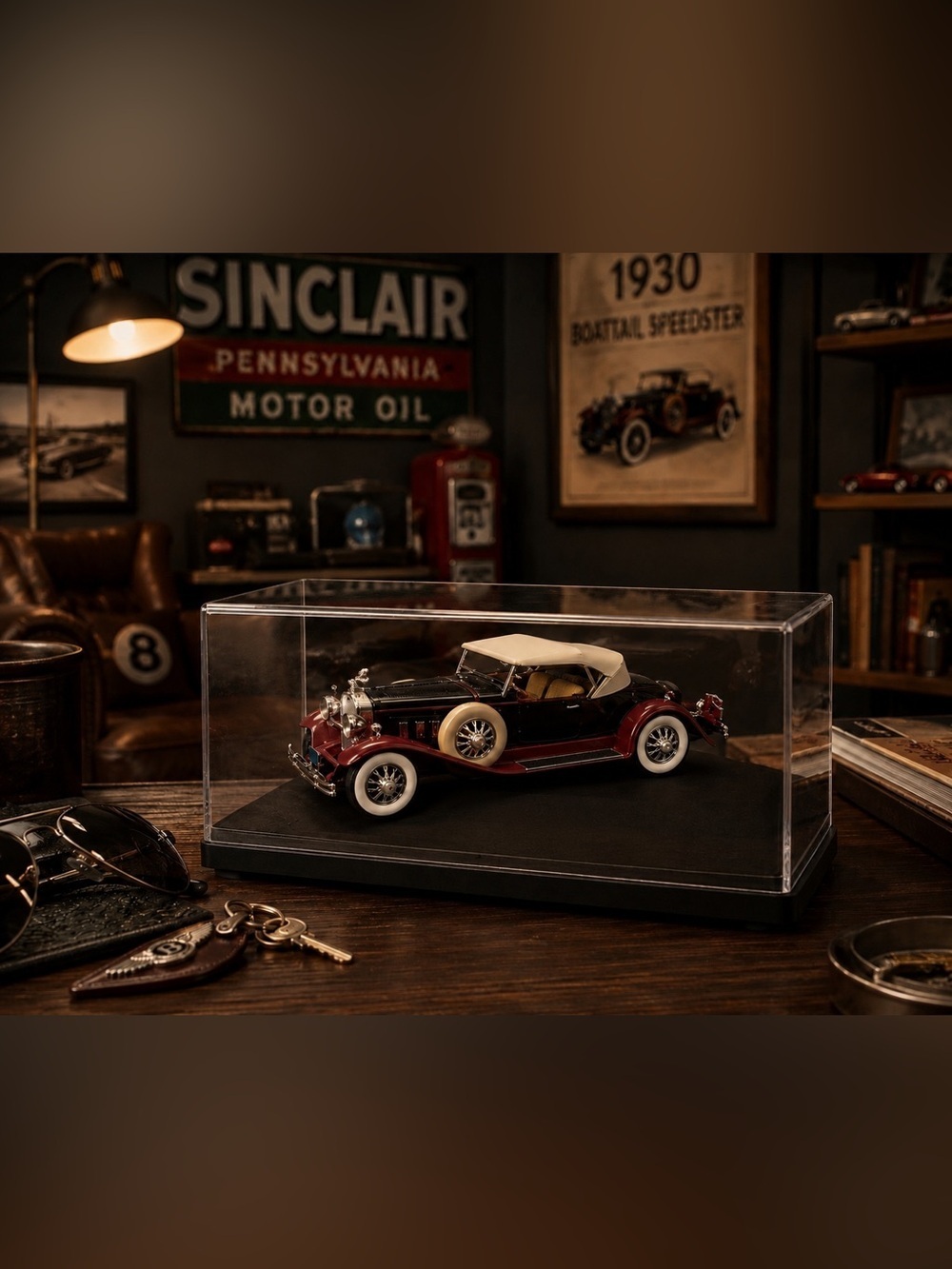 Collectible Diecast 1930 Boattail Speedster Model Car National Motor Museum